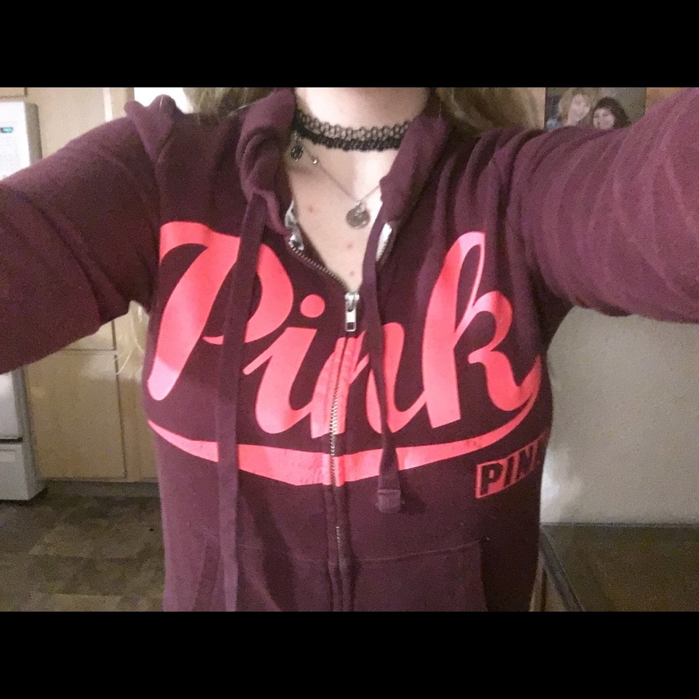 maroon PINK sweater